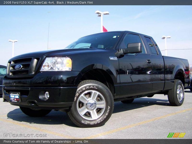 Black / Medium/Dark Flint 2008 Ford F150 XLT SuperCab 4x4