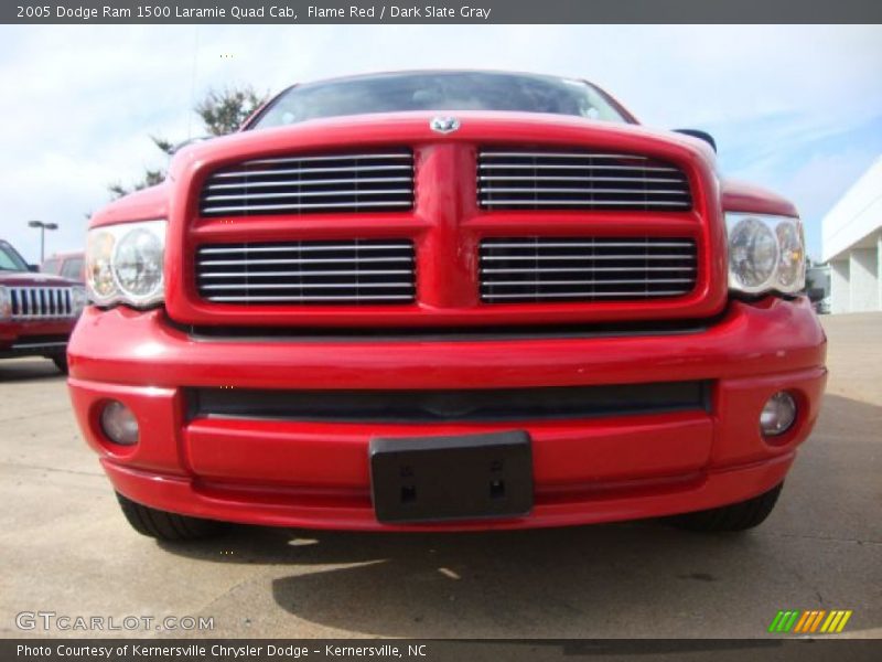 Flame Red / Dark Slate Gray 2005 Dodge Ram 1500 Laramie Quad Cab
