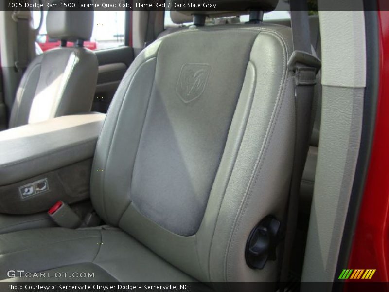 Flame Red / Dark Slate Gray 2005 Dodge Ram 1500 Laramie Quad Cab