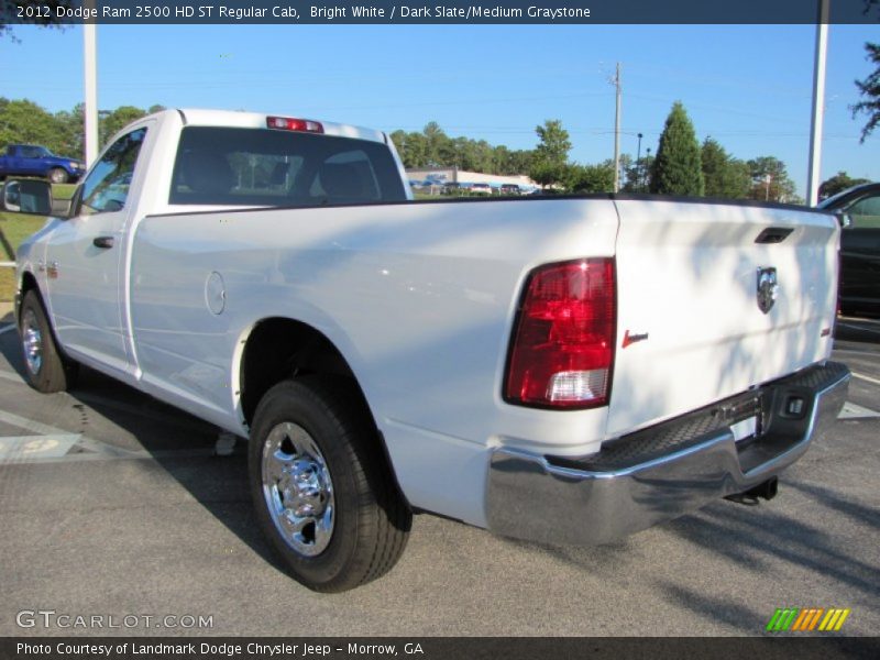 Bright White / Dark Slate/Medium Graystone 2012 Dodge Ram 2500 HD ST Regular Cab