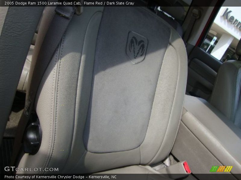 Flame Red / Dark Slate Gray 2005 Dodge Ram 1500 Laramie Quad Cab