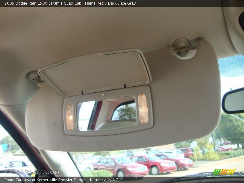 Flame Red / Dark Slate Gray 2005 Dodge Ram 1500 Laramie Quad Cab