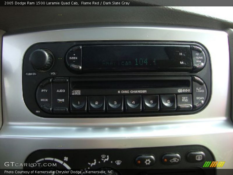 Flame Red / Dark Slate Gray 2005 Dodge Ram 1500 Laramie Quad Cab