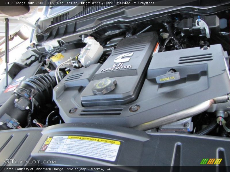  2012 Ram 2500 HD ST Regular Cab Engine - 6.7 Liter OHV 24-Valve Cummins VGT Turbo-Diesel Inline 6 Cylinder