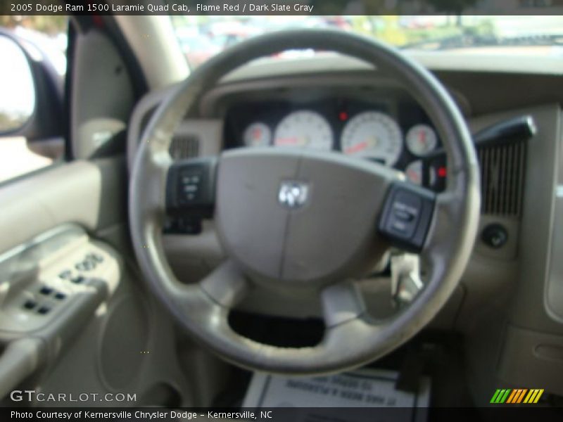 Flame Red / Dark Slate Gray 2005 Dodge Ram 1500 Laramie Quad Cab