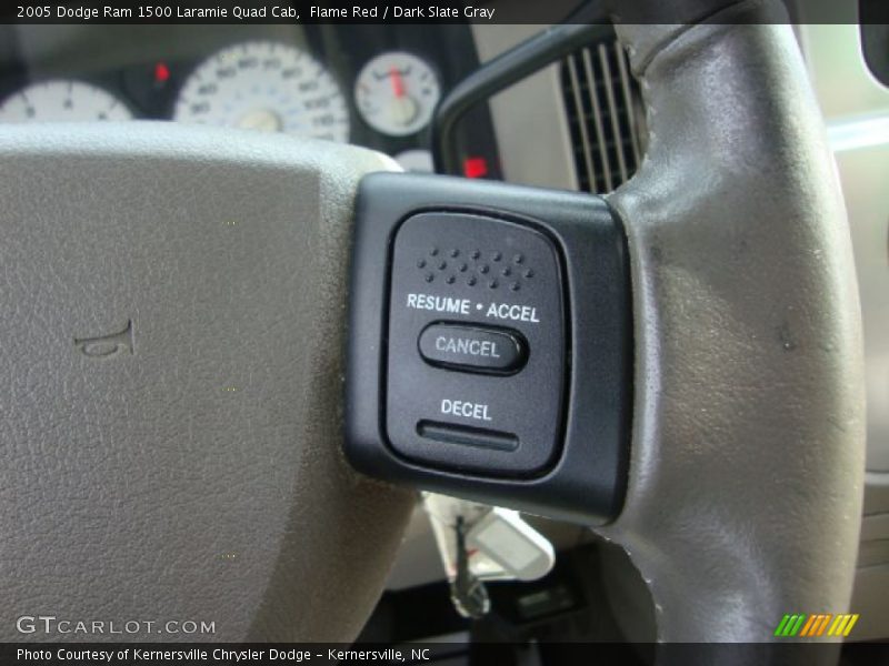 Flame Red / Dark Slate Gray 2005 Dodge Ram 1500 Laramie Quad Cab