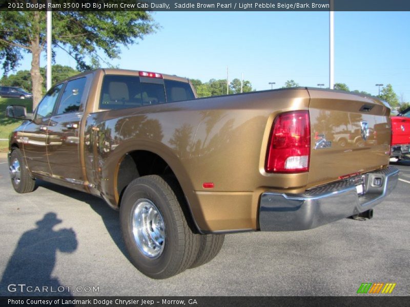 Saddle Brown Pearl / Light Pebble Beige/Bark Brown 2012 Dodge Ram 3500 HD Big Horn Crew Cab Dually