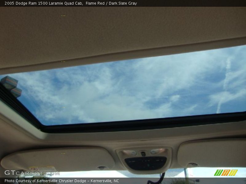 Flame Red / Dark Slate Gray 2005 Dodge Ram 1500 Laramie Quad Cab