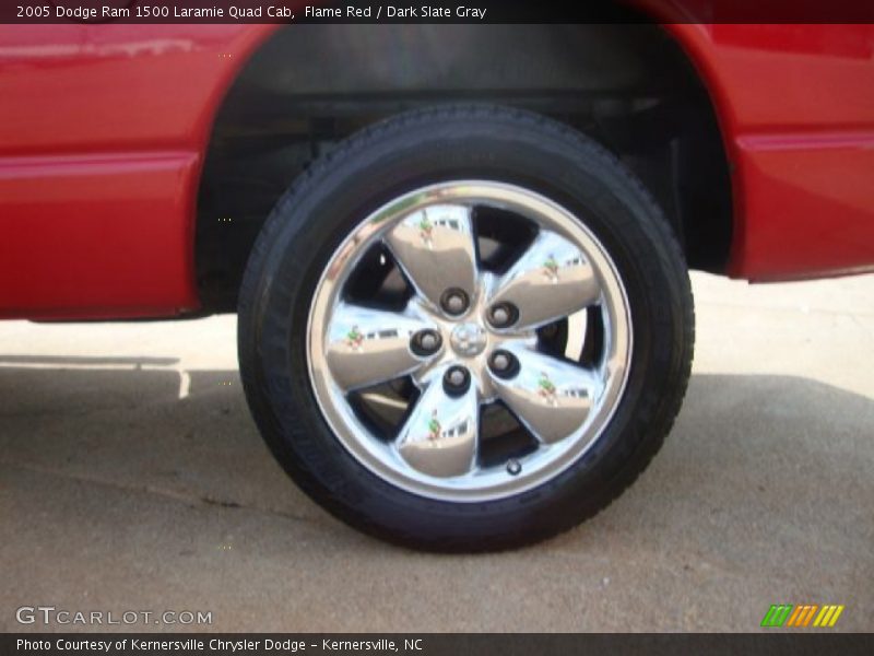Flame Red / Dark Slate Gray 2005 Dodge Ram 1500 Laramie Quad Cab