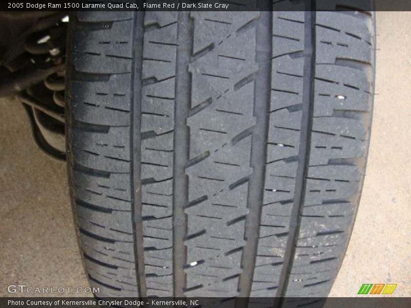 Flame Red / Dark Slate Gray 2005 Dodge Ram 1500 Laramie Quad Cab