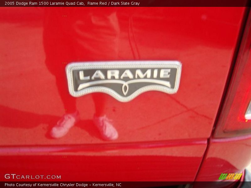 Flame Red / Dark Slate Gray 2005 Dodge Ram 1500 Laramie Quad Cab
