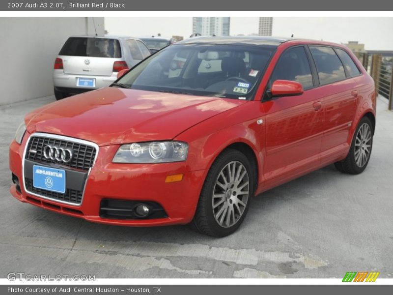 Brilliant Red / Black 2007 Audi A3 2.0T