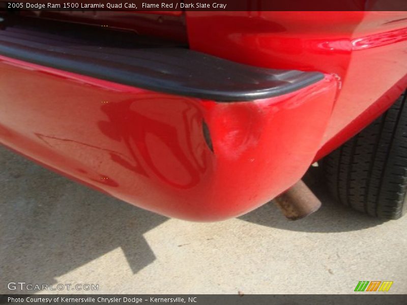 Flame Red / Dark Slate Gray 2005 Dodge Ram 1500 Laramie Quad Cab