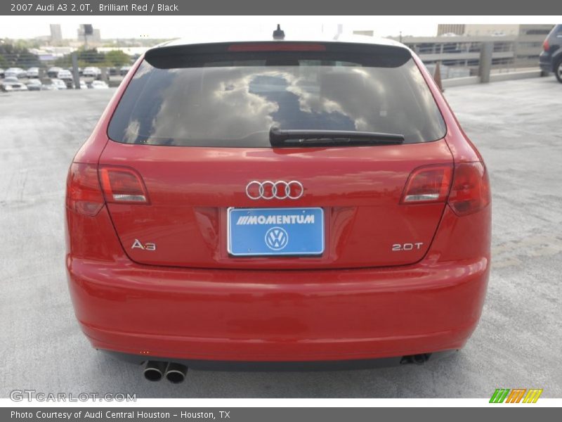 Brilliant Red / Black 2007 Audi A3 2.0T