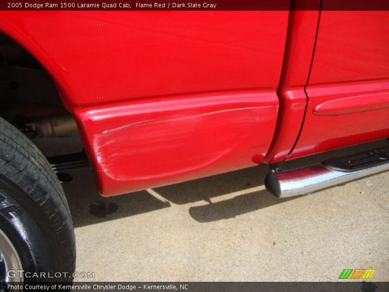 Flame Red / Dark Slate Gray 2005 Dodge Ram 1500 Laramie Quad Cab
