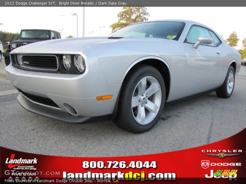 Bright Silver Metallic / Dark Slate Gray 2012 Dodge Challenger SXT