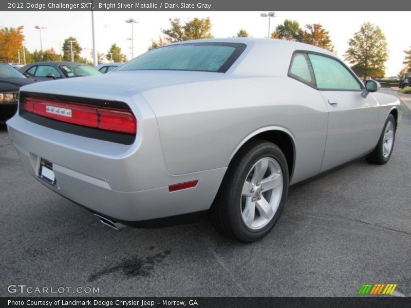 Bright Silver Metallic / Dark Slate Gray 2012 Dodge Challenger SXT