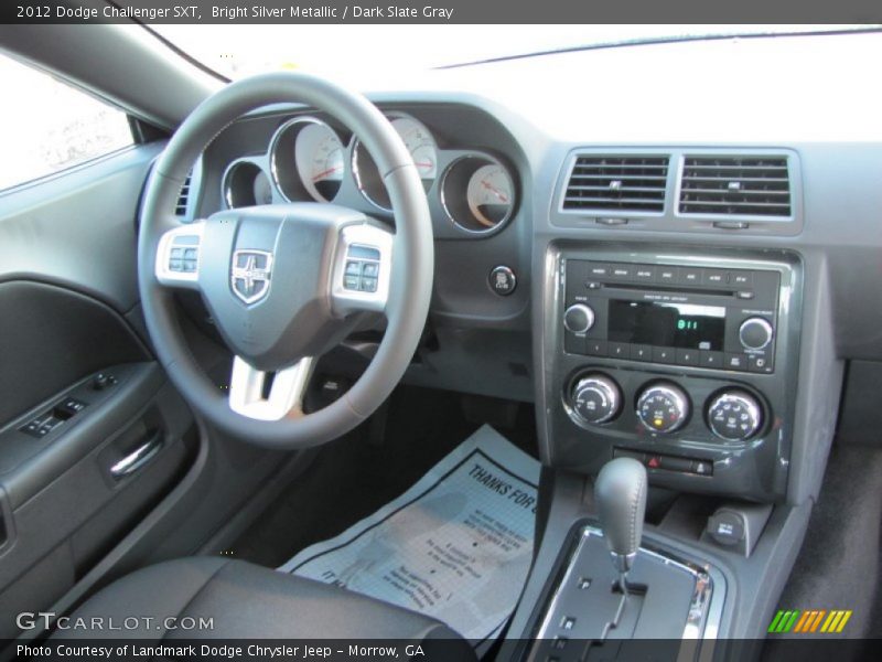 Bright Silver Metallic / Dark Slate Gray 2012 Dodge Challenger SXT