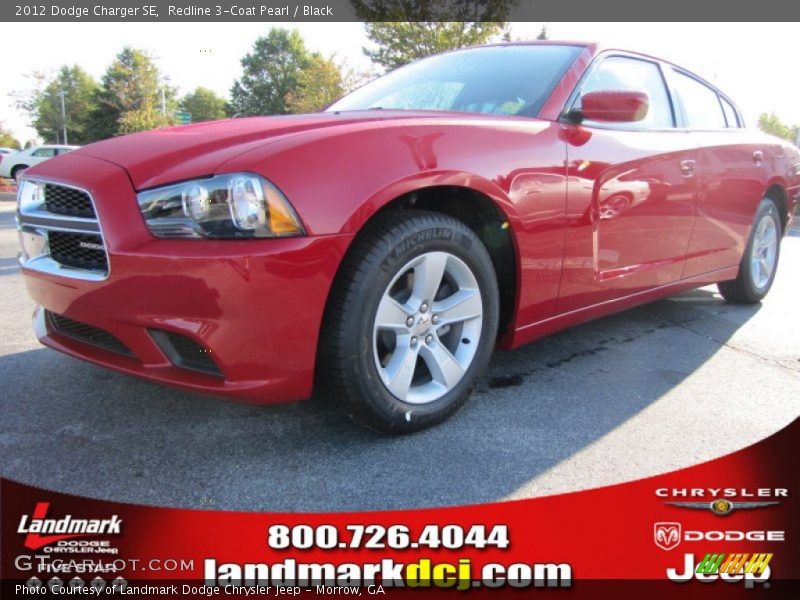 Redline 3-Coat Pearl / Black 2012 Dodge Charger SE