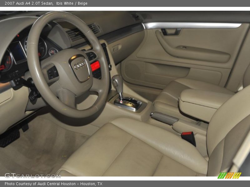Ibis White / Beige 2007 Audi A4 2.0T Sedan