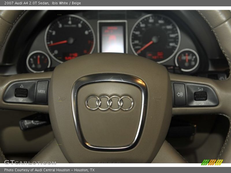 Ibis White / Beige 2007 Audi A4 2.0T Sedan