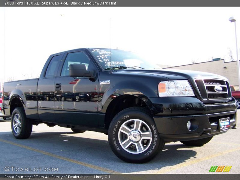 Black / Medium/Dark Flint 2008 Ford F150 XLT SuperCab 4x4