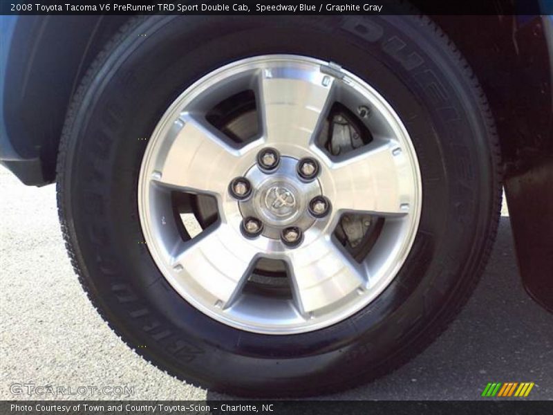 Speedway Blue / Graphite Gray 2008 Toyota Tacoma V6 PreRunner TRD Sport Double Cab