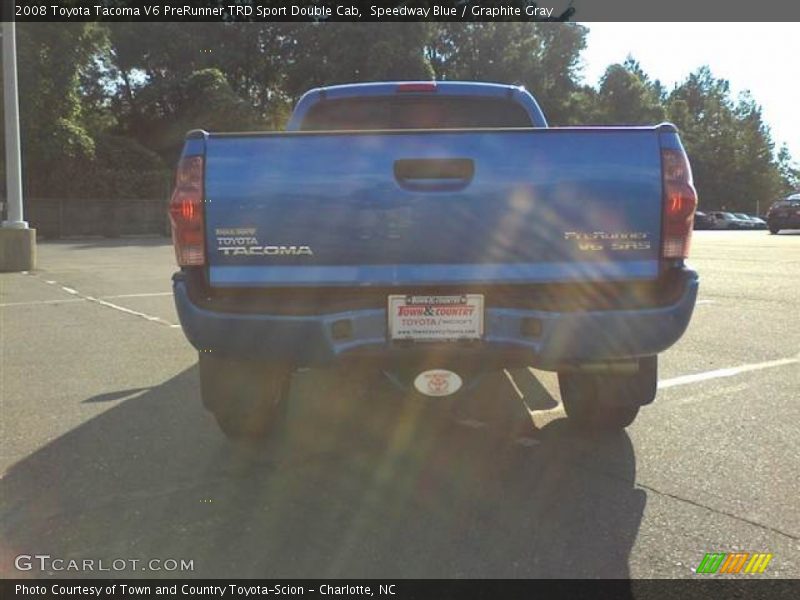 Speedway Blue / Graphite Gray 2008 Toyota Tacoma V6 PreRunner TRD Sport Double Cab