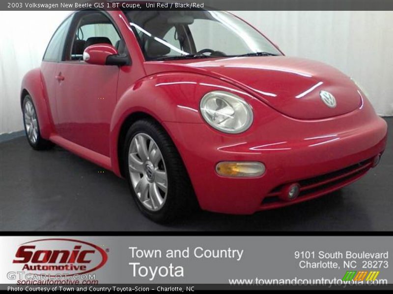 Uni Red / Black/Red 2003 Volkswagen New Beetle GLS 1.8T Coupe