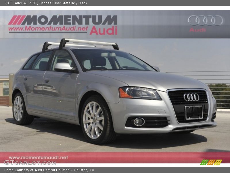 Monza Silver Metallic / Black 2012 Audi A3 2.0T