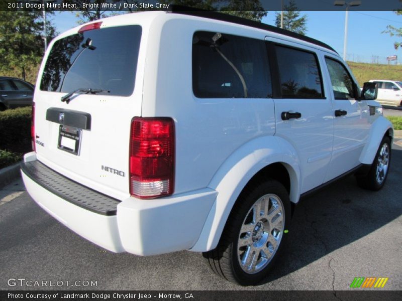 Bright White / Dark Slate Gray 2011 Dodge Nitro Heat