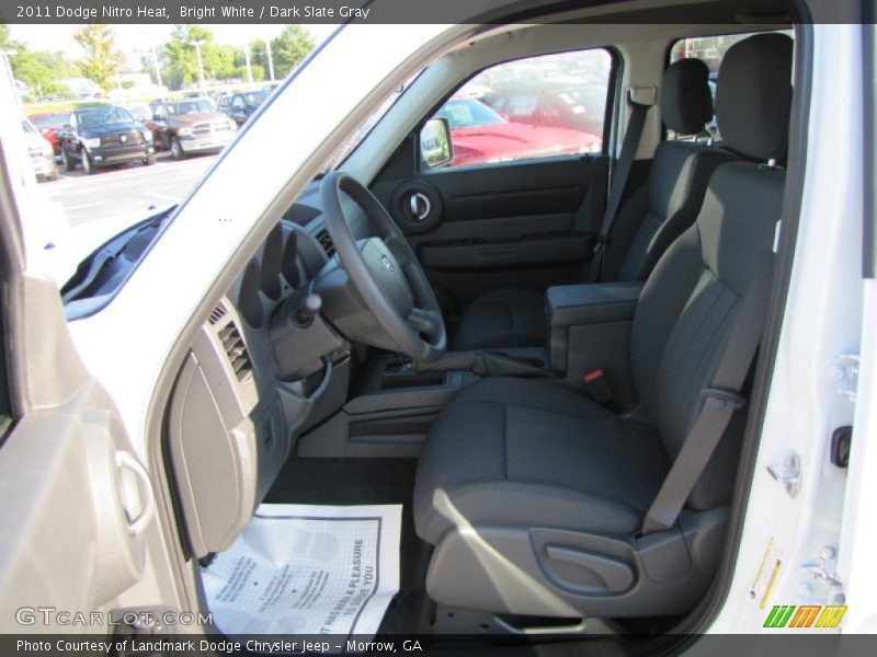 Bright White / Dark Slate Gray 2011 Dodge Nitro Heat
