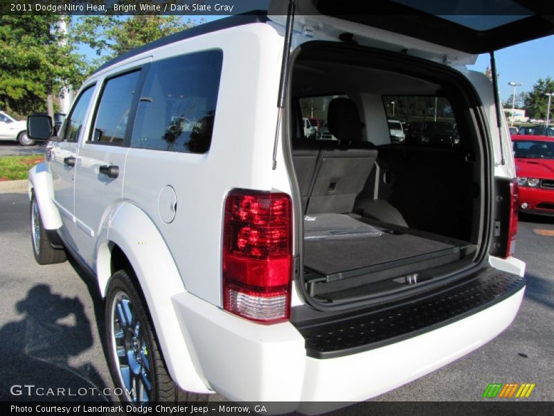 Bright White / Dark Slate Gray 2011 Dodge Nitro Heat