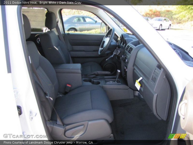Bright White / Dark Slate Gray 2011 Dodge Nitro Heat