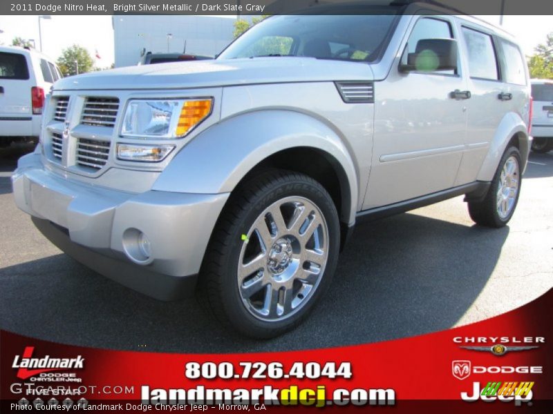 Bright Silver Metallic / Dark Slate Gray 2011 Dodge Nitro Heat