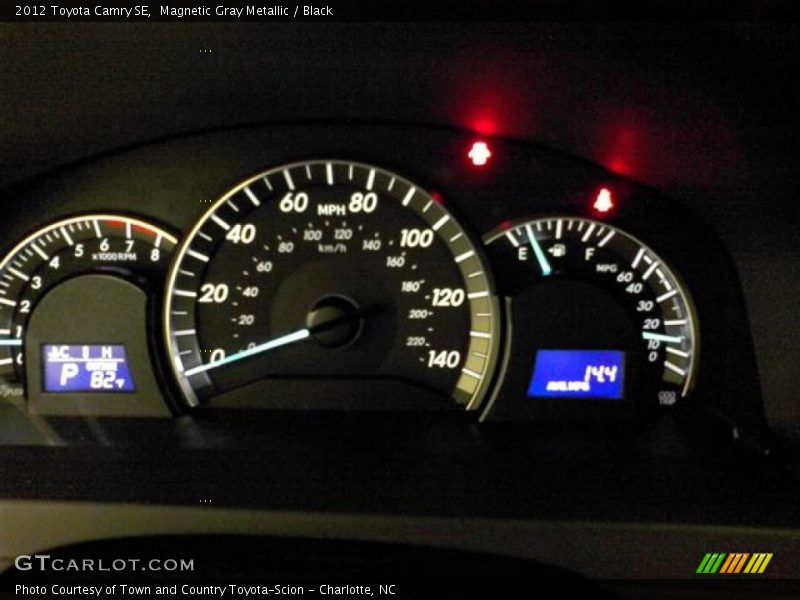 Magnetic Gray Metallic / Black 2012 Toyota Camry SE