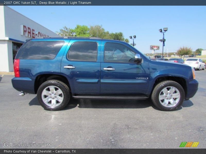 Deep Blue Metallic / Light Titanium 2007 GMC Yukon SLT