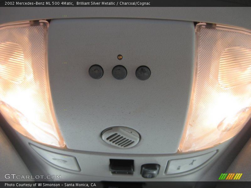 Brilliant Silver Metallic / Charcoal/Cognac 2002 Mercedes-Benz ML 500 4Matic