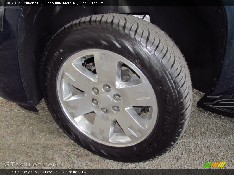 Deep Blue Metallic / Light Titanium 2007 GMC Yukon SLT