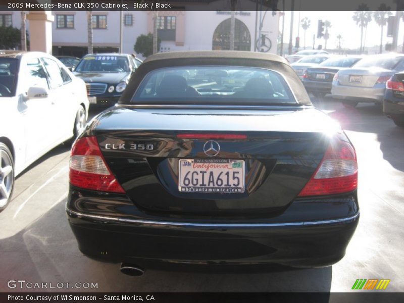 Black / Black 2009 Mercedes-Benz CLK 350 Cabriolet