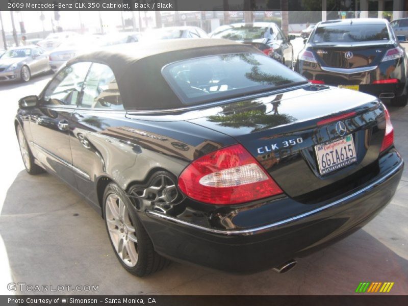 Black / Black 2009 Mercedes-Benz CLK 350 Cabriolet