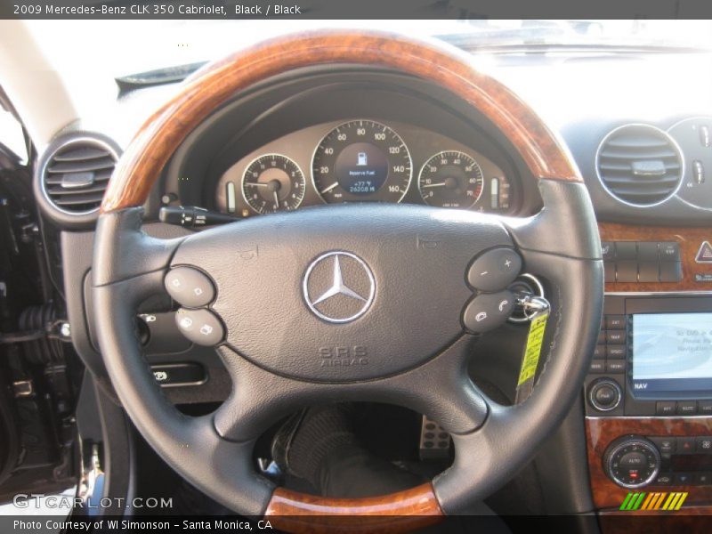 Black / Black 2009 Mercedes-Benz CLK 350 Cabriolet