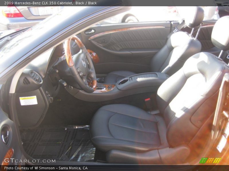 Black / Black 2009 Mercedes-Benz CLK 350 Cabriolet