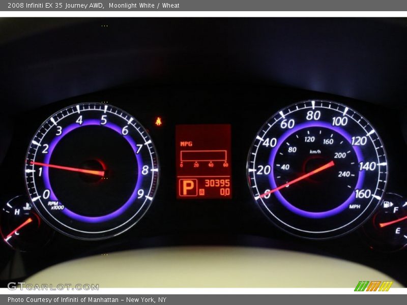 Moonlight White / Wheat 2008 Infiniti EX 35 Journey AWD