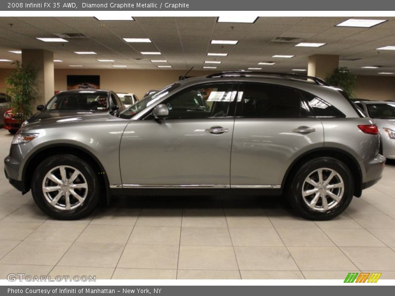 Diamond Graphite Metallic / Graphite 2008 Infiniti FX 35 AWD