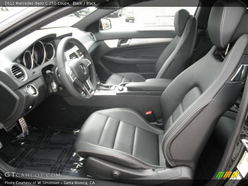 Black / Black 2012 Mercedes-Benz C 250 Coupe