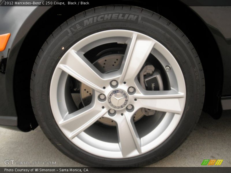 Black / Black 2012 Mercedes-Benz C 250 Coupe