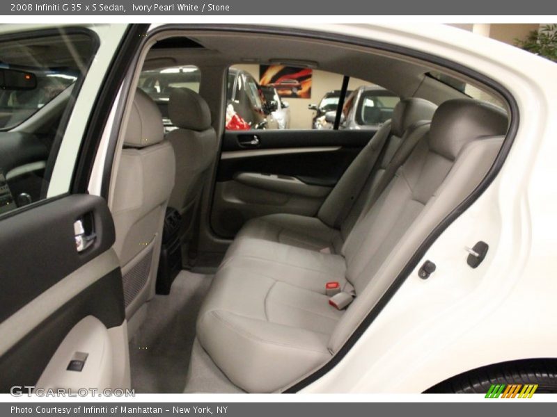 Ivory Pearl White / Stone 2008 Infiniti G 35 x S Sedan