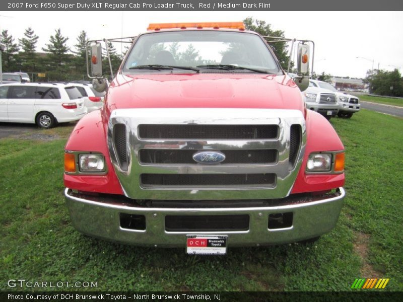 Red / Medium Dark Flint 2007 Ford F650 Super Duty XLT Regular Cab Pro Loader Truck