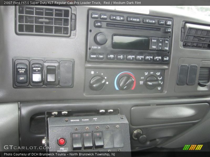 Red / Medium Dark Flint 2007 Ford F650 Super Duty XLT Regular Cab Pro Loader Truck